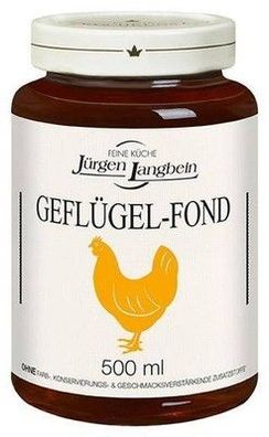 Jürgen Langbein Geflügel-Fond im 500 ml Glas - laktosefrei