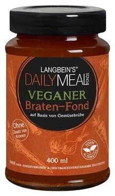 Langbein's Daily Meal Veganer Braten-Fond 400 ml Glas Vegan Laktosefrei