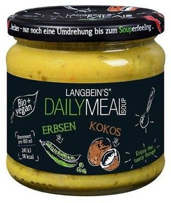 Erbsen Kokos Suppe Bio
