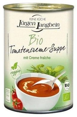 Jürgen Langbein Tomatencreme-Suppe Bio 400 ml Dose