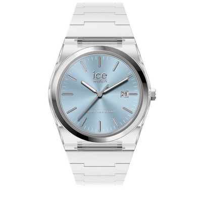 Uhr - ICE Power ? Transparent ? ??Weißblau Ø41mm