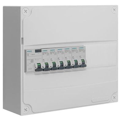 Siemens Vorbestückter Elektroverteiler 1-reihig, 13 Module mit 6