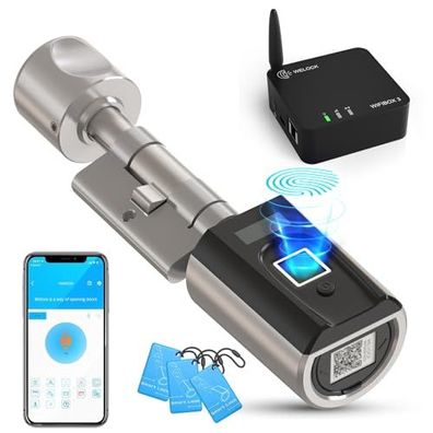 WELOCK SECBN51 Elektronisches Fingerabdruck-Türschloss mit Wifibox3 für Türen