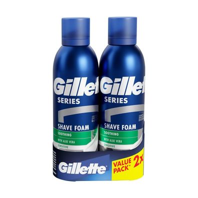 Geschenkset mit beruhigenden Rasierschäumen 2 x 200 ml