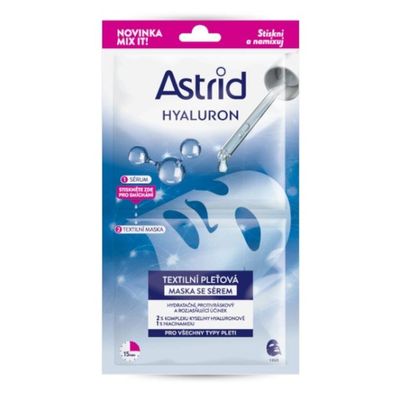 Textile Gesichtsmaske mit Serum für alle Hauttypen Hyaluron 1 Stck