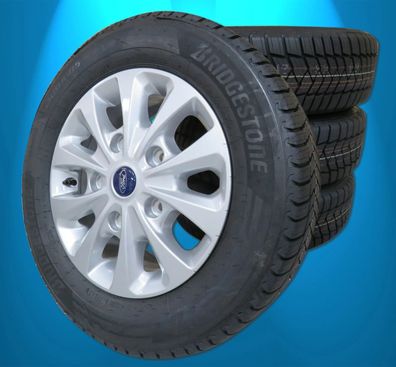 Allwetterräder Satz Transit Tourneo Custom 2013-23 Bridgestone 215 65 16 C ALU