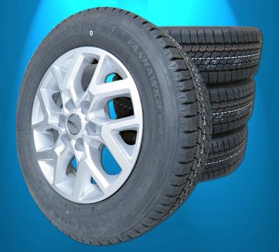 Winterräder Satz Transit Tourneo Custom 2023 215 65 16 Firestone VanHawk MAK Gra