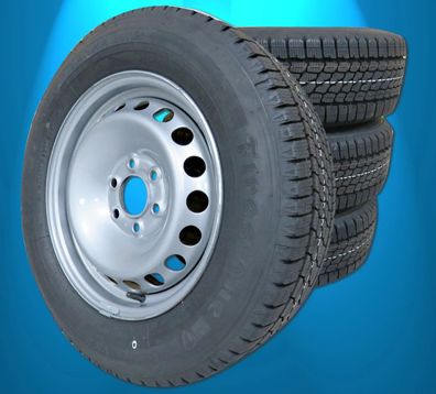 Winterräder Satz Transit Tourneo Custom 2023 215 65 16 Firestone VanHawk Stahl R