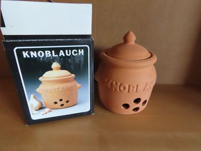 Tongefäß mit löchern klein Knoblauch-Gefäß Ton (Original Verpackt)