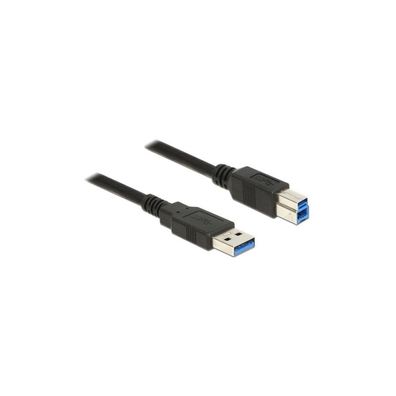 DELOCK USB Kabel USB3.0 A -> B St/St 5.00m schwarz