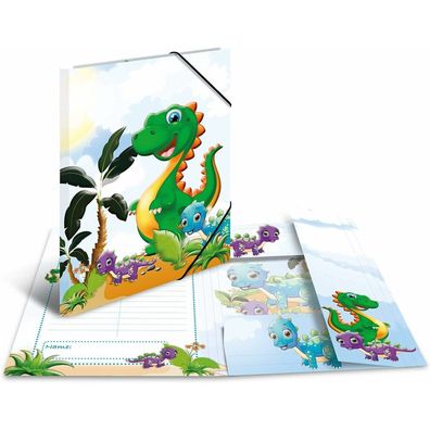 Herma Zeichenmappe Dinos Motiv