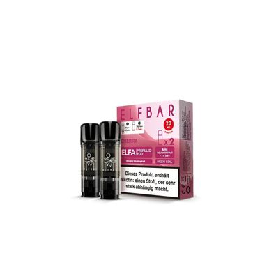 2x Elfbar ELFA Pod - Cherry 20mg/ml