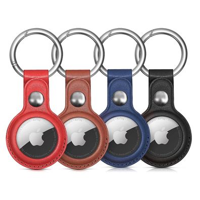 Schutzhülle kompatibel mit Apple AirTag Lederhülle - 4 Stück