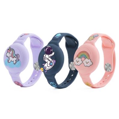 Hurtel Silikon Armbandhülle für Kinder kompatibel mit AirTag