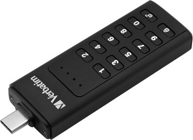 Verbatim USB-Stick Type-C mit Hardwareverschlüsselung und Passwortschutz