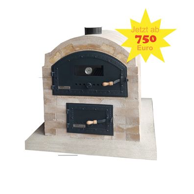 Holzbackofenbausatz Holzbackofen Bausatz 60x90 Indirekt Befeuert 4 Gewölben