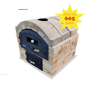 Holzbackofenbausatz Holzbackofen Bausatz 60x90 Indirekt Befeuert 3 Gewölben