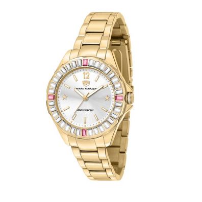 CHIARA Ferragni – Frau – R1953101502 – Sportuhr aus Gelbgold mit Baguette-Zirkonen, 3