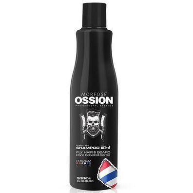 Morfose 2in1 Shampoo für Haar und Bart, 500ml