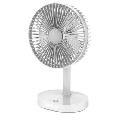 Platinet Akku Tischventilator 3000 mAh mit Nachtlicht Weiß Grau