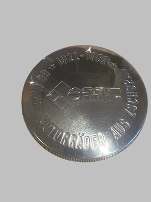 MZ Tankdeckel 60 mm Aluminium Hochglanz "60 Jahre MZ" 1922-1982 Edition