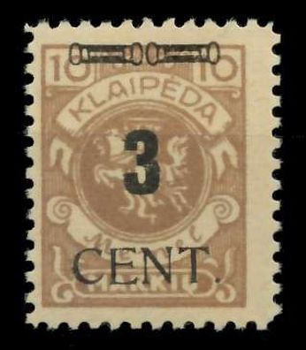 MEMEL 1923 Nr 186 postfrisch gepr. X7DA402