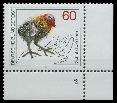 BRD BUND 1981 Nr 1102 postfrisch Formnummer 2 X3D67CE