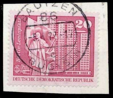DDR DS AUFBAU IN DER Nr 1820 gestempelt Briefstück X3F3ABE