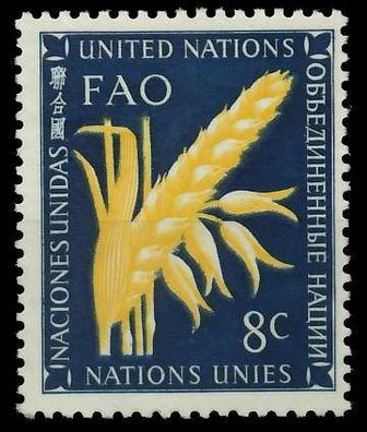 UNO NEW YORK 1954 Nr 28 postfrisch X404E1A