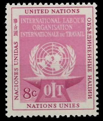 UNO NEW YORK 1954 Nr 30 postfrisch X404E26
