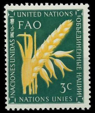 UNO NEW YORK 1954 Nr 27 postfrisch X404E16