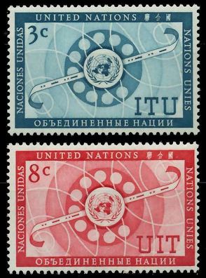 UNO NEW YORK 1956 Nr 47-48 postfrisch X404E4E