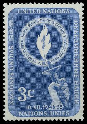 UNO NEW YORK 1955 Nr 45 postfrisch X404E46