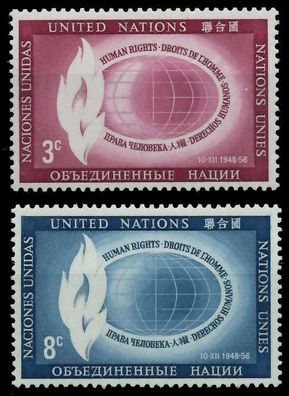 UNO NEW YORK 1956 Nr 53-54 postfrisch SF6E19E