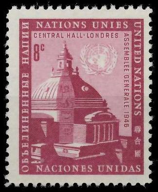 UNO NEW YORK 1958 Nr 69 postfrisch X40B67E