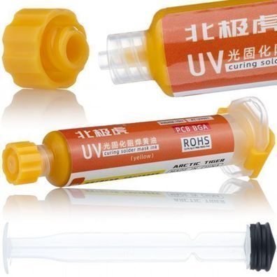 Rosfix UV-Soldermaske Orange 10ml – Isolierend & Schnellhärtend | PCB-Schutz