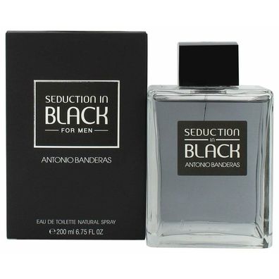 Antonio Banderas Seduction In Black Eau de Toilette 200ml Spray