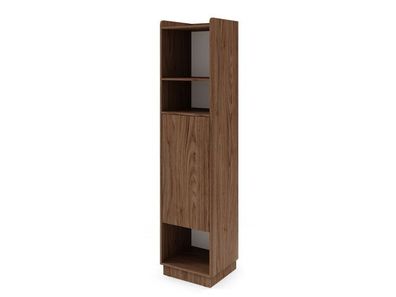Regalschrank Positano PO2 Regal Standregal mit Tür - Nussbaum Alba