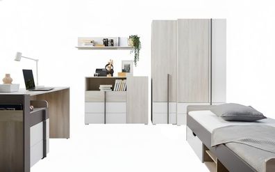 7-tlg. Möbelset REMO Jugendzimmer (ohne Matratze)
