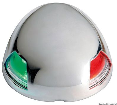LED-Navigationslichter Positionslicht Sea-Dog aus Edelstahl für Boote bis 20 m