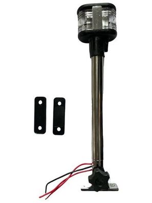 Lampenmast mit Doppellicht Höhe 27 cm Bug und Hecklicht in einem