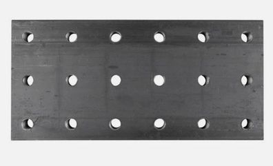 Anschweißplatte, Montageplatte für Flanschzugöse 145x145mm, 415x200x30mm