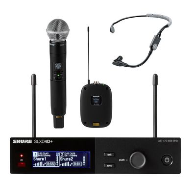 Shure SLXD4D+E - SM58/SM35 Bundle - Art. 311576