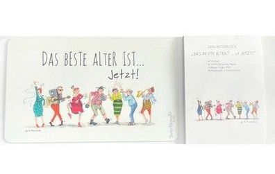 Frühstücksbrettchen Schneidebrett , as Beste Alter ... Jetzt + Notizblock