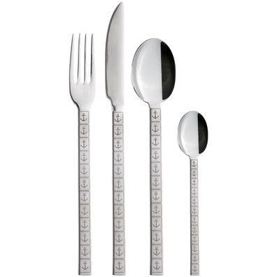 Besteck Sailor Soul Marine Business Edelstahl rostfrei 24-teilig mit Ankermotiv