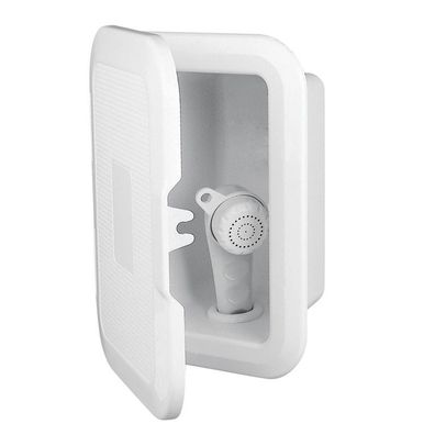 Einbaudusche Dusche mit Gehäuse Duschschlauch 5 m NuovaRade weiss