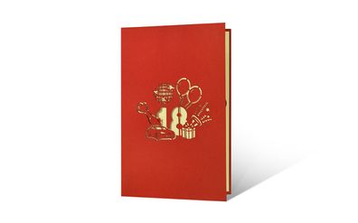 18. Geburtstag 3D Klappkarte Glückwunschkarte Grußkarte PopUp Karte