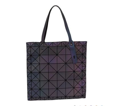GEO Handtasche Tragetasche Damentasche von Malique lila blau oliv schillernd