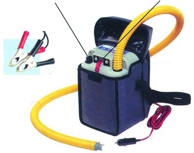 Schlauchbootpumpe 12V elektrische Luftpumpe für Schlauchboote 300mbar 450L/min