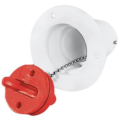 Tankeinfüllstutzen Kunststoff Tankdeckel Ø51mm für Kraftstoff Weiß Tankdeckel